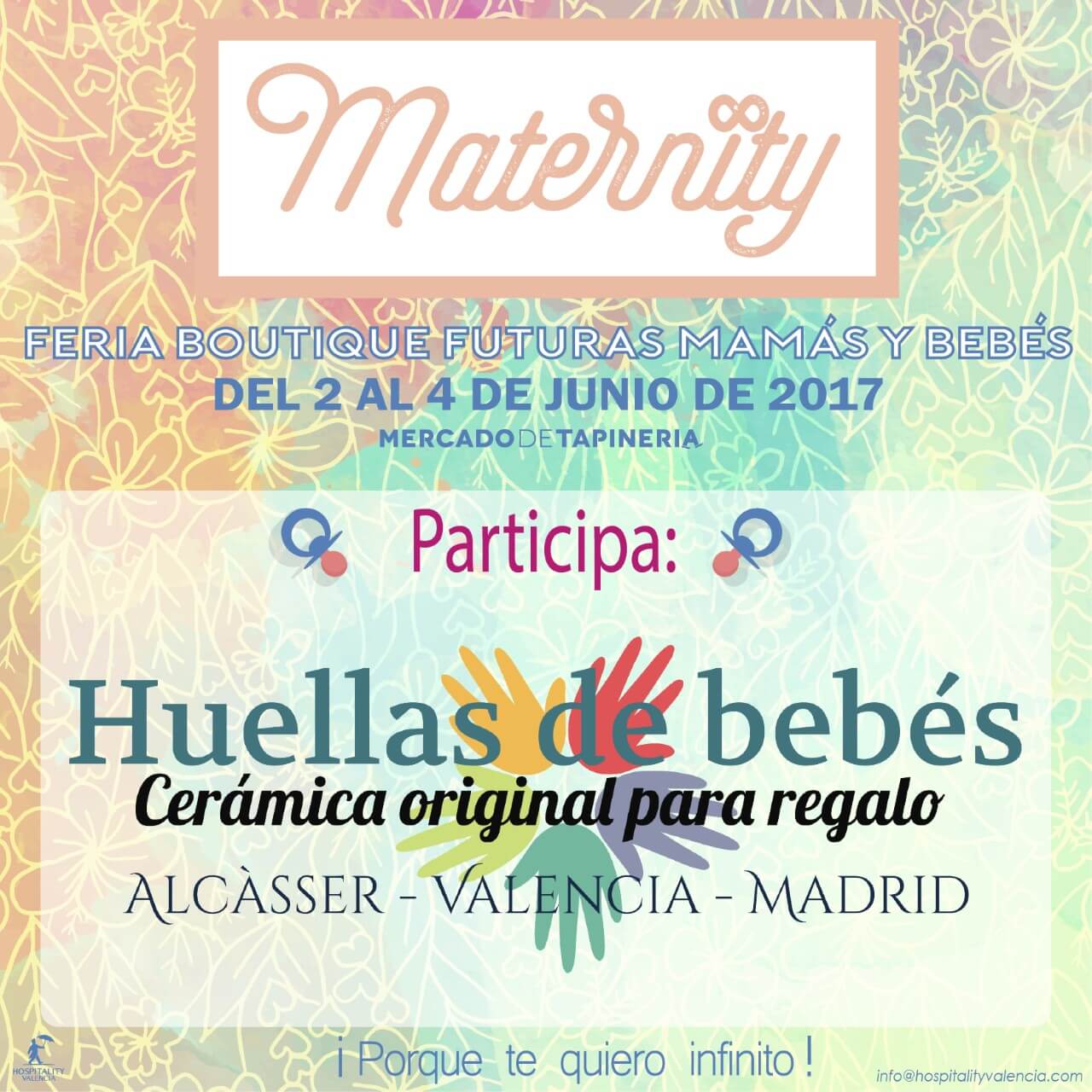 Huellas de bebés en Maternity 2017 del Mercado de Tapinería