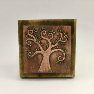 arbol de la vida ceramica madera