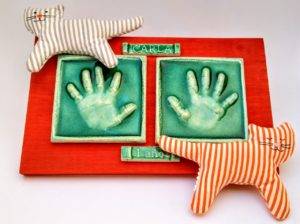 Huellas bebé regalo Navidad