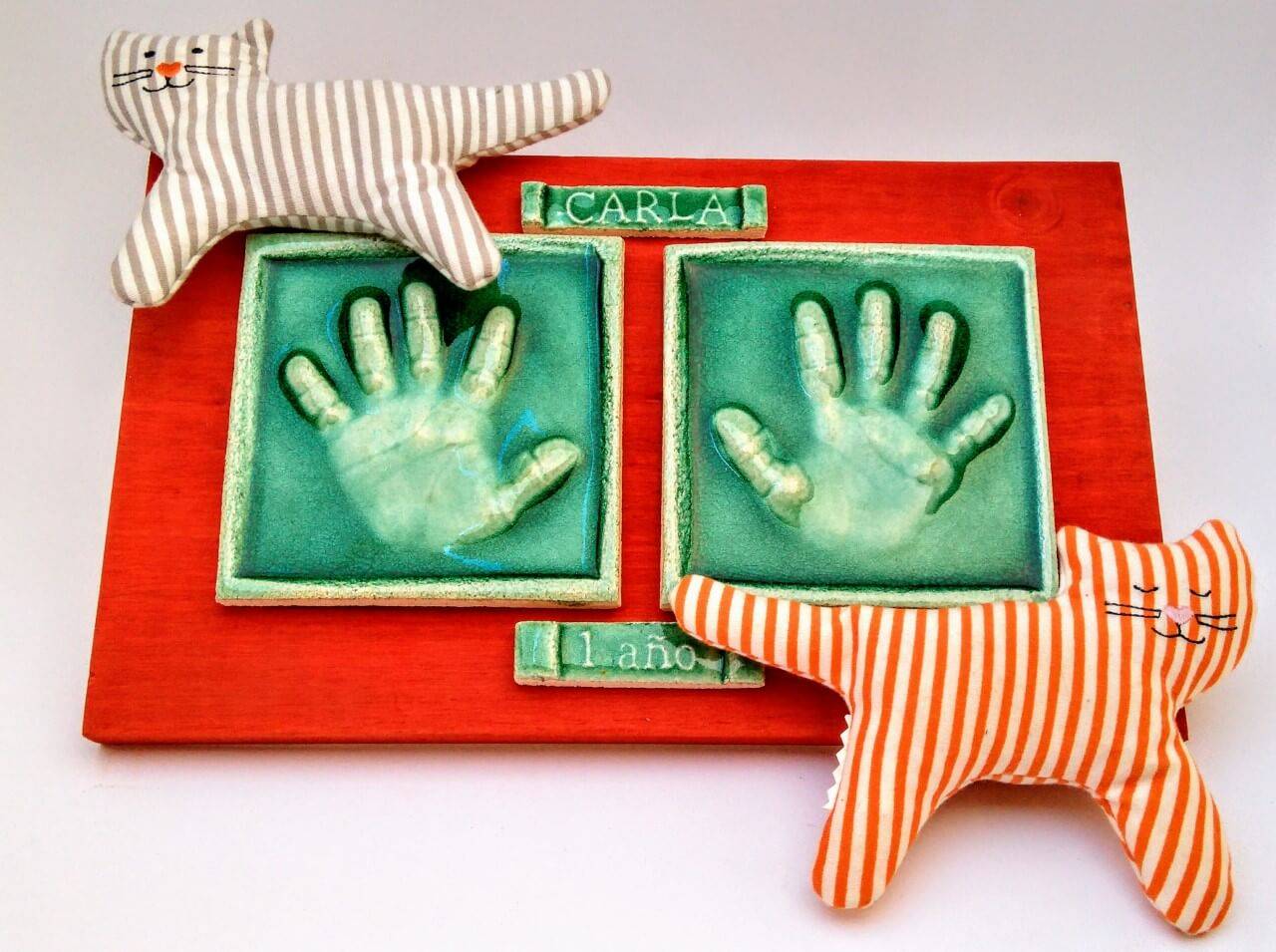 Huellas bebé regalo Navidad