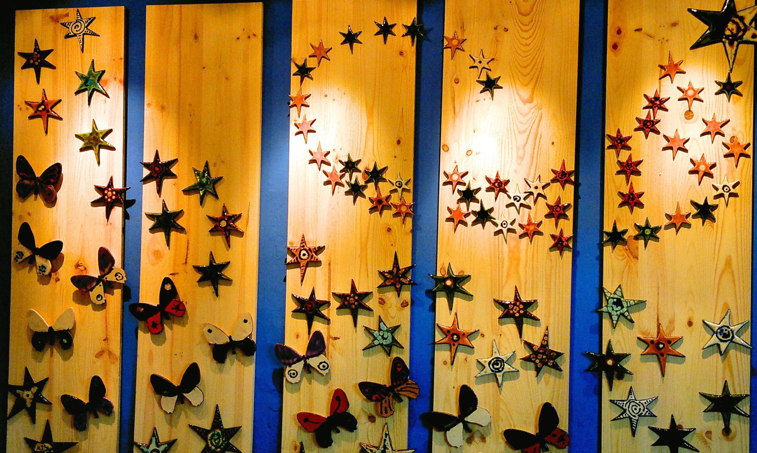 mural estrellas cerámica decoración mural estrellas cerámica decoración
